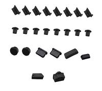 SHINEOFI 24pcs Silicone Usb Dust Plug Cover Set for Computer Motherboard Ports, Dust Protector Stopper Caps for Desktop Pc, Random Colors, Anti-dust Computer Accessories