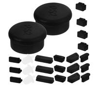 SHINEOFI 24pcs USB Port Cover and Motherboard Plug Dust Protector Set for PC Internal Components, Silicone Stopper Caps for Computer Ports, Random Color, Anti-dust Accessories for Desktop