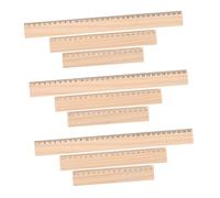 SHINEOFI 24Pcs Wooden Ruler Set with Clear Scale Markings Straight Rulers for School Office Drawing Measuring Multipurpose Use for Teachers and Artists