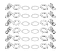 SHINEOFI 25 Sets Turn Button Fastener Screws with Eyelet Snap for Canvas and Fabric Mounting, Metal Frame Fasteners for Marine, RV, Boat, and Sailboat Applications