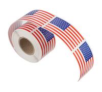 SHINEOFI 250pcs American Flag Adhesive Stickers for Independence Day DIY Crafts Bright Colors Patterns Self Adhesive Paper Decals for Party Favors Gift Packaging and Scrapbooking
