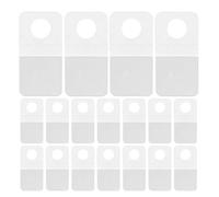SHINEOFI 250pcs PVC Self-Adhesive Hanging Sticker Tabs Round Hole 20x40mm Heavy Duty Sticky Hooks for Office Home Kitchen Bathroom Display and Organization