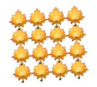 SHINEOFI 25pcs Autumn Balloons Orange Foil Maple Leaf Balloons for Thanksgiving Party Decorations Seasonal Aluminum Film Fall Festival Decor Easy Inflatable for Indoor Outdoor Use