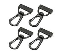 SHINEOFI 25PCS Metal Swivel Snap Hooks with Webbing Buckle for Strap Repair Webbing Press Buckles for Outdoor Gear Pet Leashes Lanyards Keychain Making and Purse Strap Accessories