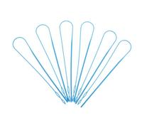 SHINEOFI 25pcs Pass Through Threader Hoodie Drawstring Tool Joggers Drawstring Repair Hoodie Threading Tool Big Eye Plastic Needle Sky-Blue