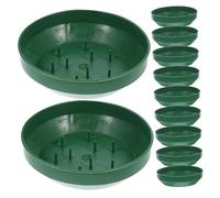 SHINEOFI 25pcs Reusable Floral Arrangement Bowls Plastic Flower Mud Holder Trays for Wedding Party Centerpiece Decorations Suitable for Fresh and Artificial Flowers
