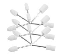 SHINEOFI 25pcs Wool Felt Polishing Bits for Drill Grinding and Buffing Polishing Heads for Jewelry Watches Nails Glass Metal Multipurpose Attachment Accessories
