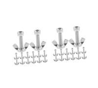 SHINEOFI 28 pcs Pottery Wheel Bat Pins Replacement Set with Bolts and Wing Nuts Stainless Steel Metal Pins for Ceramic Wheel Head Lightweight Portable Kit