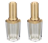 SHINEOFI 2pcs 10ml Nail Polish Brush Bottles Refillable Acrylic Containers for Mixing Nail Polish and Liquid with Light-proof Feature for DIY and Creating or Textures Random Color