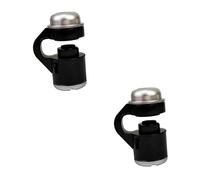 SHINEOFI 2pcs 30x Clip-on Optical LED Microscope Magnifier Lens for Phone Camera Portable Pocket Microscope
