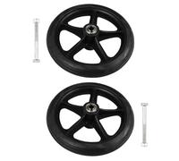 SHINEOFI 2pcs 7 Inch Replacement Wheelchair Wheels for Walkers Scooter heavy Component bearing scroll wheel wheelchair wheel tipping bucket Replacement
