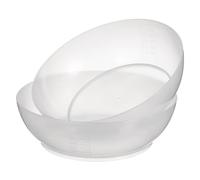 SHINEOFI 2pcs Abs Food Weighing Bowls 600ml with Scale Markings, Kitchen Electronic Scale Measuring Trays for Baking, Cooking and Diet Control