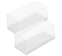 SHINEOFI 2pcs Acrylic Display Case for Model Cars, Dustproof Showcase with Sleek Modern Design, Protects from External Environmental Factors and Prevents Collisions, for Collectors at Home