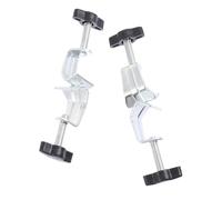 SHINEOFI 2Pcs Adjustable Boss Head Clamp Holders Right Angle Stand Clamps Laboratory Equipment Support for Chemistry Experiments and Teaching