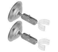 SHINEOFI 2pcs Adjustable Stainless Steel Microscope Stand Bracket with Wide Compatibility and Vibration Minimizing Features, Desktop Holder for Inspection Camera and Microscope Lens,