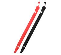 SHINEOFI 2pcs Adorable Silicone Pencil Sleeves for Pencil Generation Lost Protective Covers Black and Red Soft Full Coverage Pen Holders with Comfortable Grip