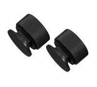 SHINEOFI 2pcs Aluminum Welding Helmet Fastener Screws with Non-slip Black Silicone Washers 11.3mm Replacement Headgear Fastener Parts for Welding Hood Repair