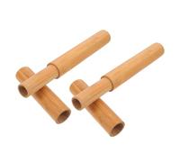 SHINEOFI 2pcs Bamboo Mailing Tubes Small Cylindrical Storage Tube Artwork Carrying with Sophisticated Visual Impact and Artistic Appeal round Beige Design for Document Transportation