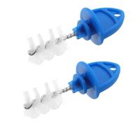 SHINEOFI 2pcs Beer Tap Brush Ergonomic Plastic Handle Dense Pbt Bristles Reusable Cleaner Tool Beer Tap Home Bar Use