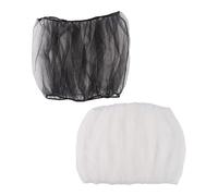 SHINEOFI 2pcs Birdcage Netting Cover Small Parrot Cage Protector Mesh Anti-dust Bird Cage Gauze Covers for Indoor Aviary and Night Use in Black and White