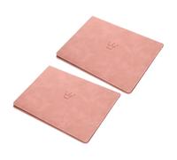 SHINEOFI 2pcs Birth Certificate Holder Faux Leather Protective Sleeve for Easy Storage of Vital Records Lightweight Organizer for Multiple Document