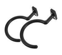 SHINEOFI 2pcs Black Iron Billiard Table Hook for Cue Sticks and Accessories | Edge Mounting Design, under Table Fit, Sl inish, for Billiard Rooms and Recreational Centres