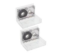 SHINEOFI 2pcs Blank Audio Cassette Tapes Mini Recording Media for Music Speech Language Learning Compatible with Interview Machines