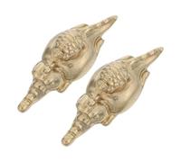 SHINEOFI 2pcs Brass Animal Cabinet Knobs, Nautical Turtle and Crocodile Drawer Pull Handles, Vintage Beach-Themed Brass Dresser Knobs for Coastal Kitchen and Cabinet Hardware