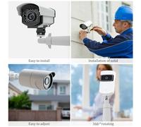 SHINEOFI 2pcs Camera Holder Wall Mount Bracket for Security Cameras Durable Monitor Support Easy to Install Material