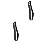 SHINEOFI 2pcs Capacitive Stylus Pen Cover for Pencil Durable PU Pencil Holder with Elastic Clip Scratch Resistant Protective Sleeve for Touch Screen Pens Portable Black Case for Travel and