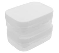 SHINEOFI 2pcs Capacity Ice Cube Tray Set with Lid Flexible Press Ice Mold Storage Bin for Freezer Food Maker Mold Easy-Clean Reusable for Cocktails and Drinks