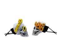 SHINEOFI 2pcs Car Aromatherapy Vent Clip Air Freshener with Resin Skull Design Easy to Place on Car Vent Creative and Unique for Stylish Decoration