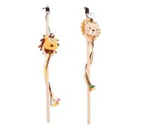 SHINEOFI 2pcs Cat Teasers Interactive Kitten Household Cat Accessories Made of Sturdy Pp Material Entertaining Protects Fingers from Claws and Kittens