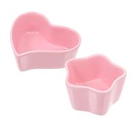 SHINEOFI 2Pcs Ceramic Small Pet Feeding Bowls for Hamster Guinea Pig Rat Rabbit Anti-bite No-tip Animal Food Dishes Environment-friendly Bowls for Comfortable Eating and Drinking