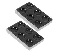 SHINEOFI 2pcs Ceramic Spot Reaction Plates for Laboratory Chemical Experiments Porcelain Material with Smooth Surface for Accurate Scientific Analysis and Versatile Use