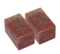 SHINEOFI 2pcs Chinese Name Chop Stone Engraving Blocks Red Shoushan Stone Square Artisan Stamp Blanks for Detailed Engraving and Wear Resistance, Traditional Chinese Stamp Craftsmanship