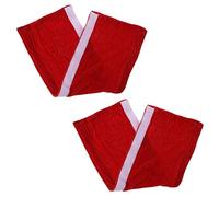 SHINEOFI 2pcs Christmas Fridge Door Handle Covers Reusable Protector for Kitchen Appliances Easy to Install Red Design Prevents Stains and Fingerprints Holiday Decoration