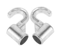 SHINEOFI 2Pcs Closet Hanger Connector Hooks Metal Over Cabinet Hook and Under Cabinet Hook for Wardrobe Clothes Hanger Connector Hooks for Clothes Organisation Easy Install