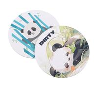 SHINEOFI 2pcs Cute Clean Dirty Dishwasher Kitchen Decor for Home Organization Indicators Panda Sleeping Panda