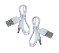 SHINEOFI 2pcs Dc Charging Cable Replacement USB to Dc Charger Cable for Laptop Air Ps Controller for Household Use