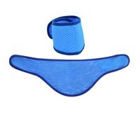 SHINEOFI 2pcs Dog Cooling Scarves for Summer - Breathable Adjustable Neck Wraps with Instant Ice Cooling Effect - Suitable for Small, Medium Large Breeds Outdoor Use - Ocean Blue Grass