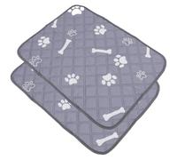 SHINEOFI 2pcs Dog Pee Mat Pet Training Pee Pad Reusable Washable Polyester Material Prevents Leakage Removes Peculiar Smell Non-slip Design for Floors and Sofas Suitable for Household Pets