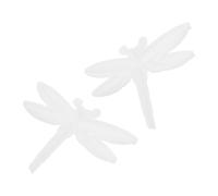 SHINEOFI 2PCS Dragonfly Resin Art Mold Semi Relief Silicone Epoxy Casting for Wall Decor DIY Crafting Unique Home Ornament Projects with Delicate Embossed Mechanical