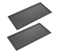 SHINEOFI 2pcs Dust Net Party Filter Guard Case Fan Computer Dust-proof Aluminum Grille Dustproof Dust Screen Computer Case Dust Mesh Computer Fan Mesh Magnetic Computer Mesh Black Pvc