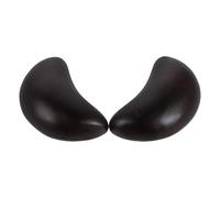 SHINEOFI 2pcs Ebony Crescent Shape Divination Blocks for Home Altar and Meditation Areas, Spiritual Feng Shui Supply with Distinctive Ornamental Cup Design, Collectible Buddhist and Taoist