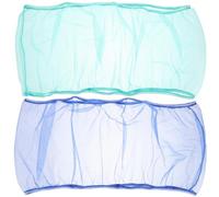 SHINEOFI 2pcs Elastic Bird Cage Cover Nylon Netting Wear-resistant Bird Food Netting Fit Securely around Cage Assorted Colour for Birdcage Protection