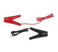 SHINEOFI 2Pcs Electric Fence Jump Leads Cables with Copper Clips Two-Color Farm Fencing System Wire for Battery Charger Connection and Current Testing