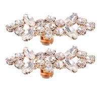 SHINEOFI 2pcs Elegant Rhinestone Shoe Clips for Women Bling Bridal Shoe Jewelry with Alloy Material for Engagement or Valentine's Day Charms