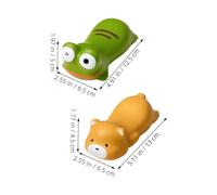 SHINEOFI 2pcs Ergonomic Cute Wrist Pad Frog and Bear Shape Mouse Pad Wrist Support Cushion for Office and Gaming Soft Hand Rest Pillow for Computer Desk