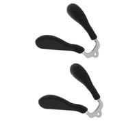SHINEOFI 2pcs Eyeglass Pads Soft Silicone Saddle Bridge with Embedded Metal Core Slip Replacement for Spectacles Comfortable Secure Fit